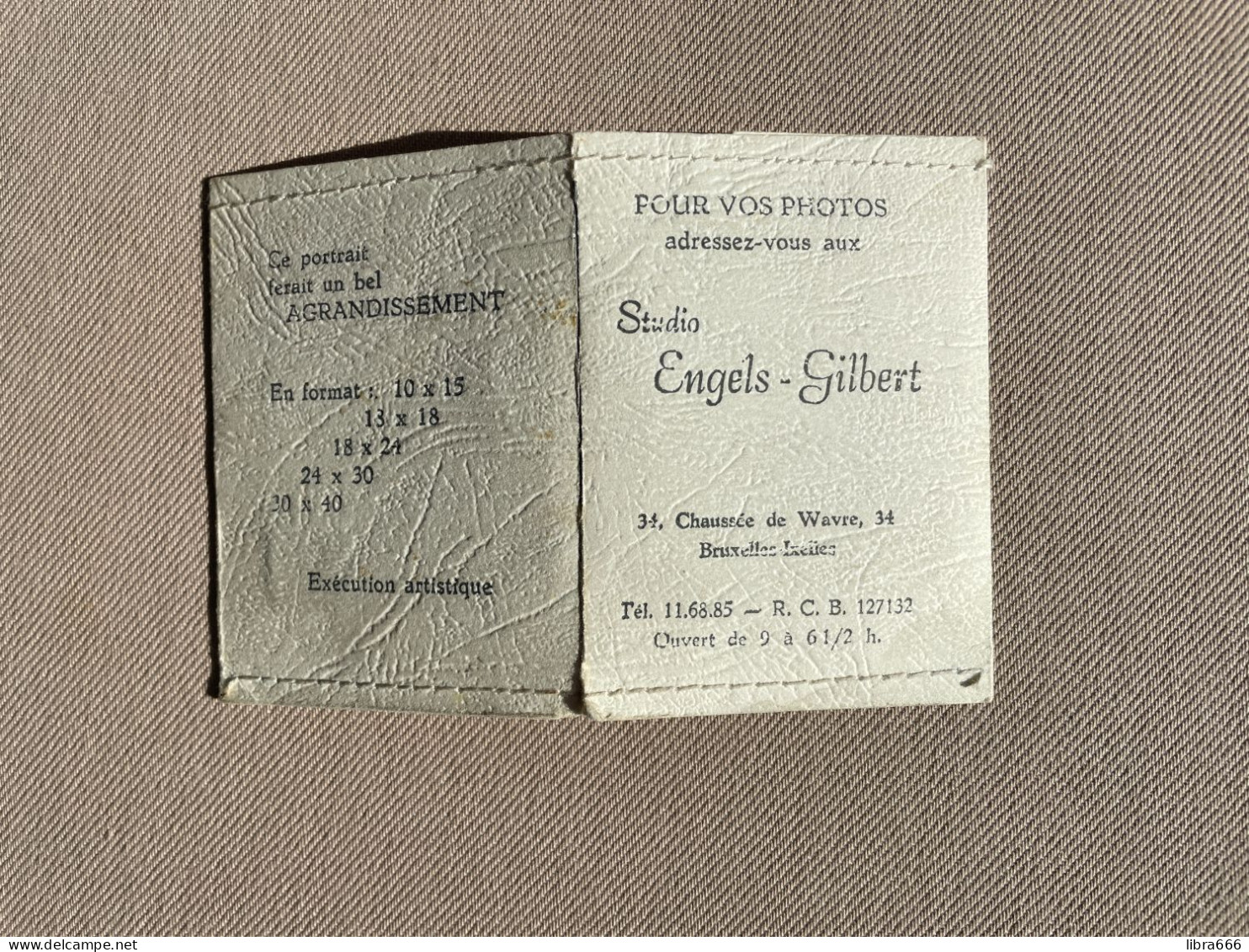 MINI FOTOMAPJE / MINI POCHETTE DE PHOTOS - Studio ENGELS - GILBERT - Bruxelles-Ixelles - 1967 - Otros & Sin Clasificación