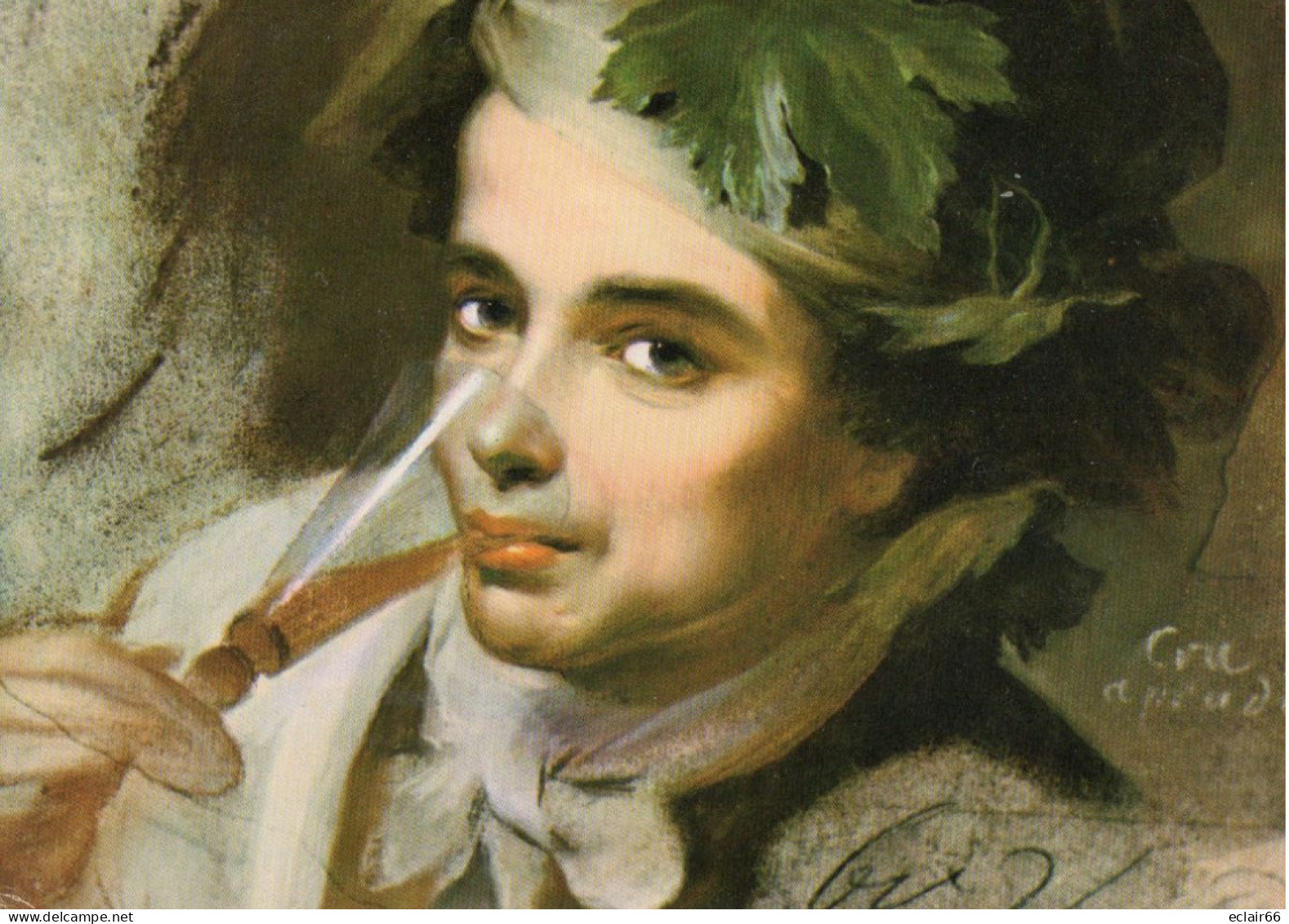 MAURICE QUENTIN DE LA TOUR LE PETIT BUVEUR DE BIERE (PASTEL) 1704 1788 N° CI M 7 Impeccable - Personnages Historiques