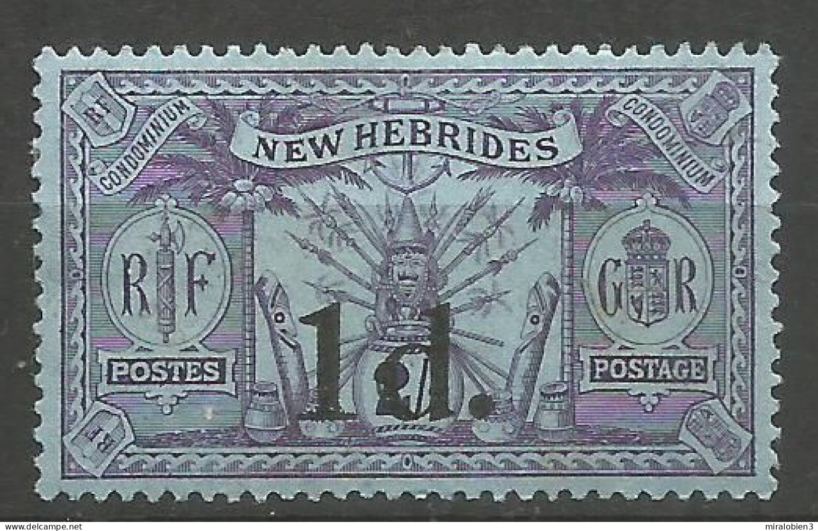 NUEVAS HEBRIDES YVERT NUM. 66 NUEVO SIN GOMA - Unused Stamps