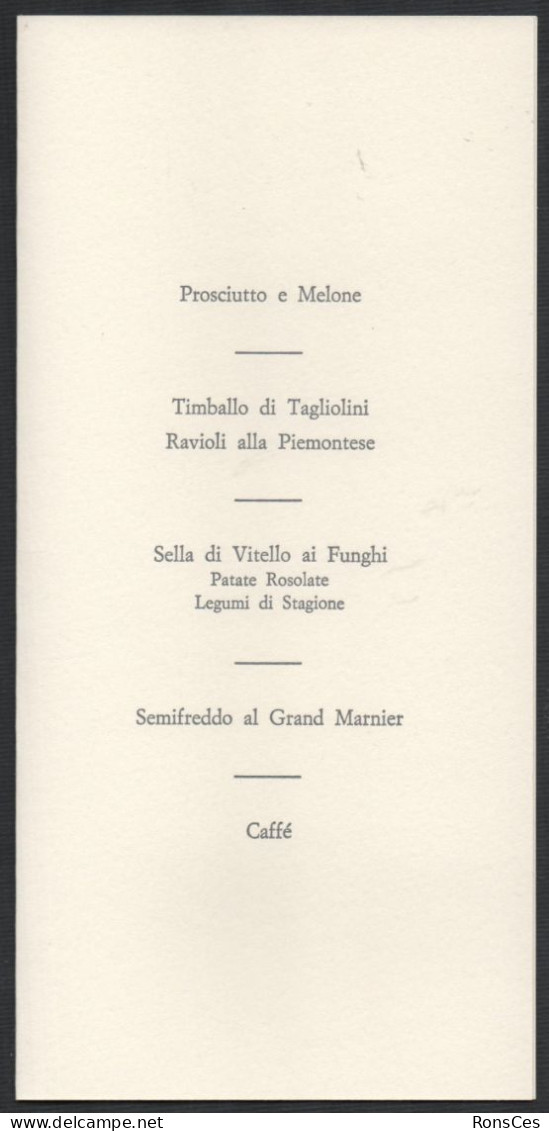 BASKETBALL - ITALIA ROMA 1982 - 60 ANNI DI BASKET - 60° FEDERAZIONE ITALIANA PALLACANESTRO - MENU' PRANZO - A - Baloncesto