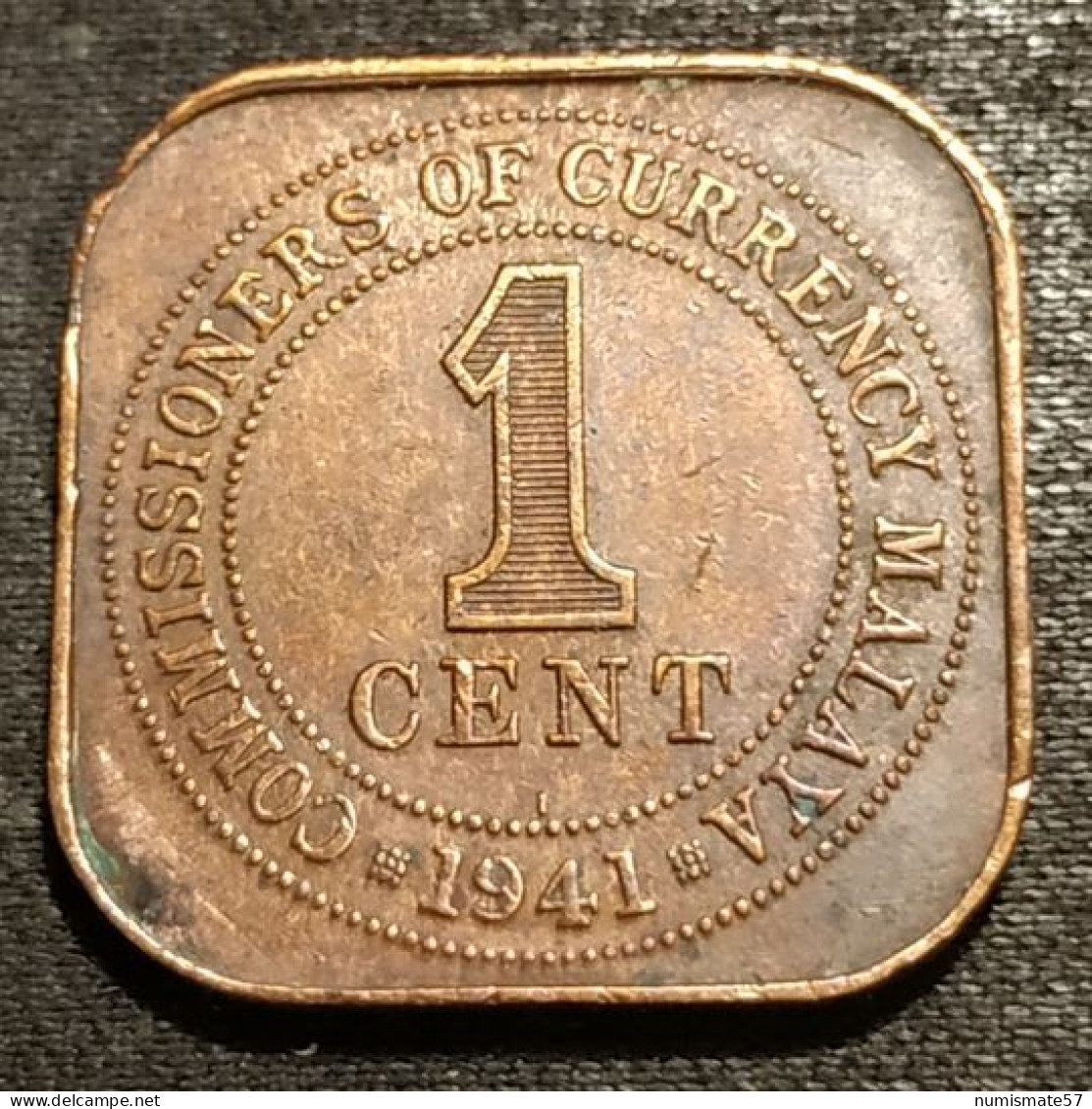 MALAISIE - 1 CENT 1941 I - George VI - Grand Module - KM 2 - ( Malaysia ) - Maleisië