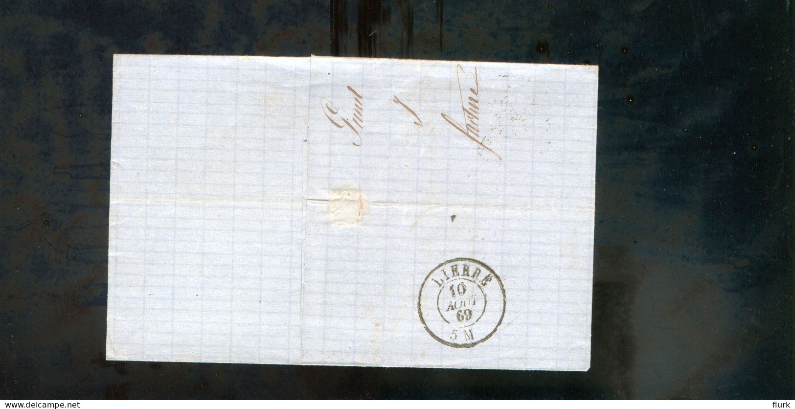 België OCB18 Gestempeld Op Brief Gand-Lierre 1869 Perfect (2 Scans) - 1865-1866 Profil Gauche