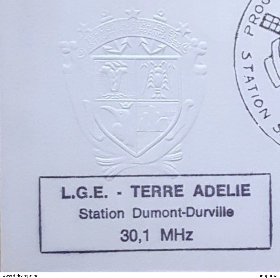 Terre Adélie, EPF, Dumont D'Urville. Cachets ARCAD, LGE, ISIS A, ISIS B,  035 ADL, Pointe Géologie, Griffe Expédition - Lettres & Documents