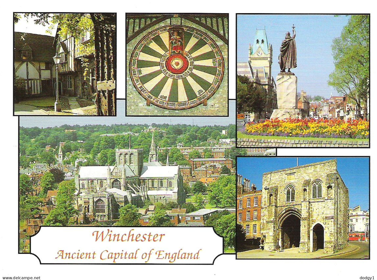 SCENES FROM WINCHESTER, HAMPSHIRE. USED POSTCARD M9 - Winchester