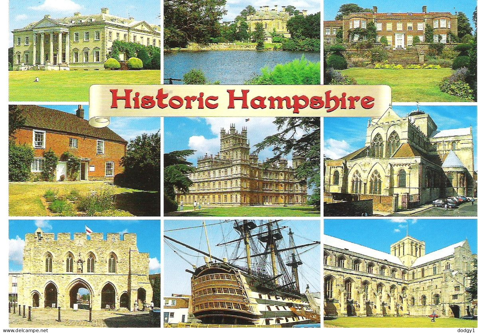 HISTORIC SCENES FROM AROUND HAMPSHIRE. UNUSED POSTCARD M9 - Autres & Non Classés