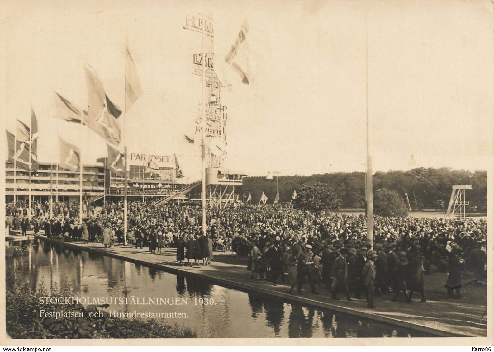 Stockholm * Stockholmsutställningen 1930 * Festplatsen Och Huvudrestaurant * Suède Sverige - Svezia