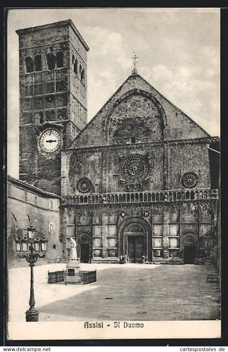 Cartolina Assisi, Duomo  - Sonstige & Ohne Zuordnung
