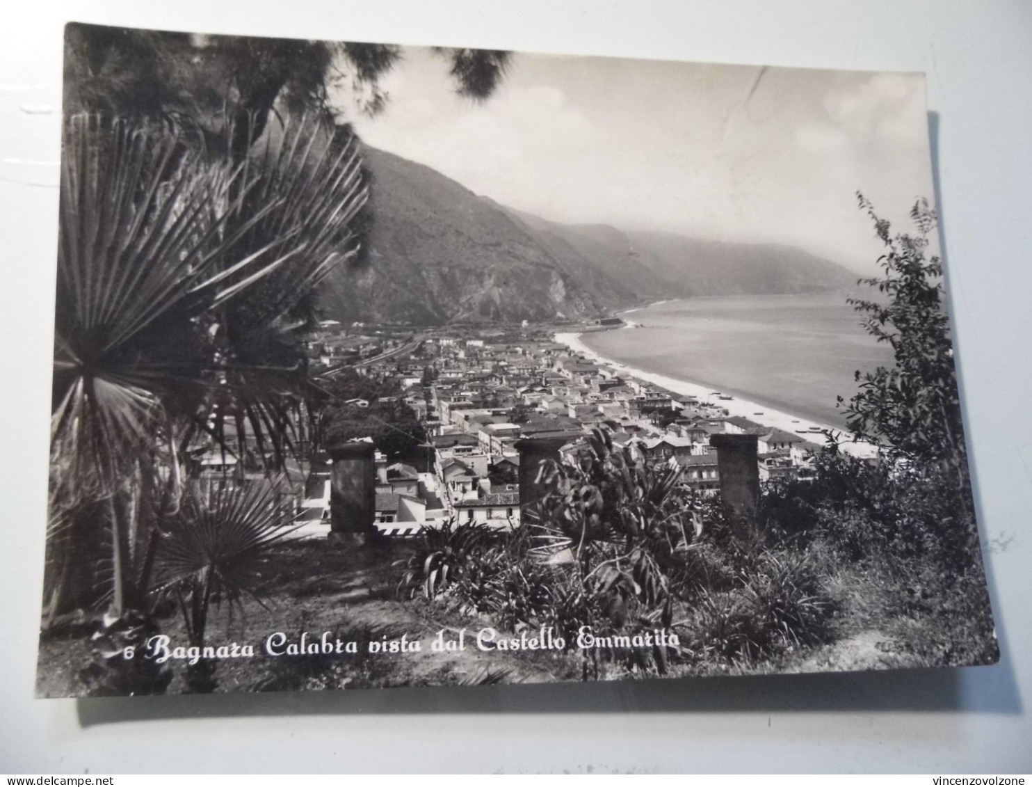 Cartolina Viaggiata "BAGNARA CALABRA Vista Dal Castello Emmarita" 1959 - Reggio Calabria