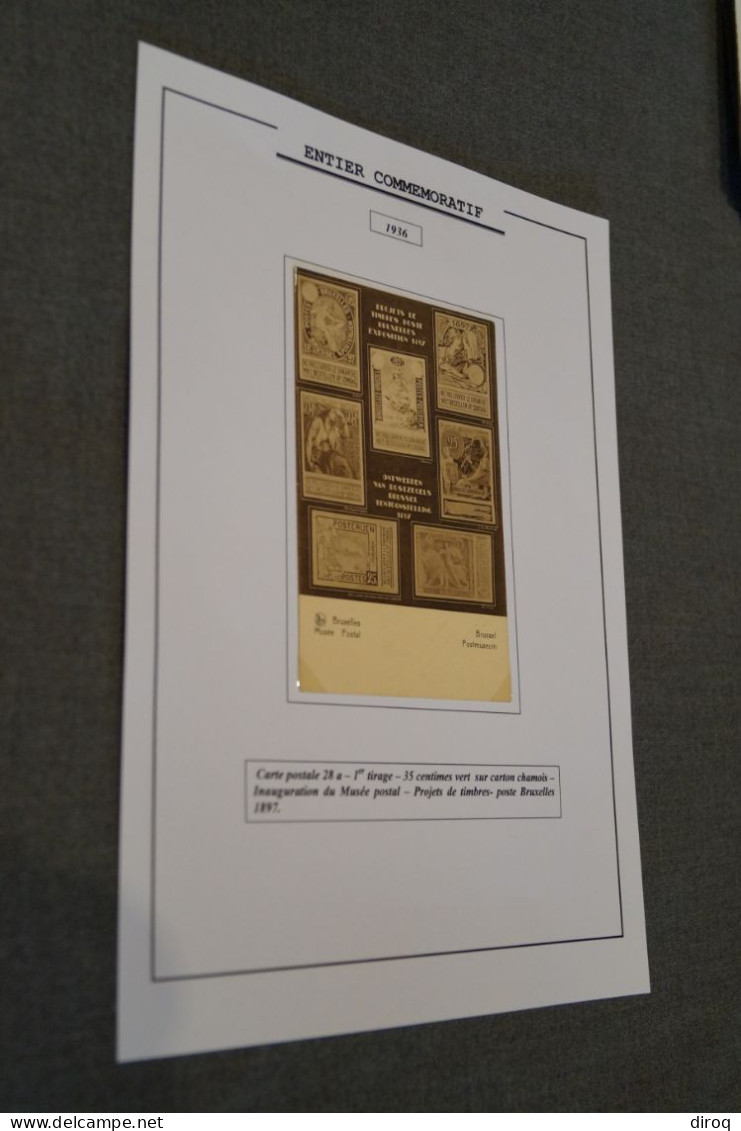 Très Bel Envoi 1936, 1 Er. Tirage,entier Commémoratif,musée De La Poste,très Bel état De Collection - Geïllustreerde Briefkaarten (1971-2014) [BK]