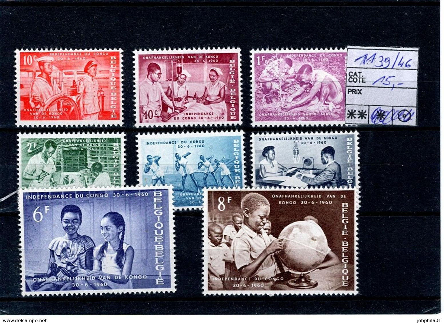 1139-1146  3x   Xx  Côte 45.00€ - Unused Stamps