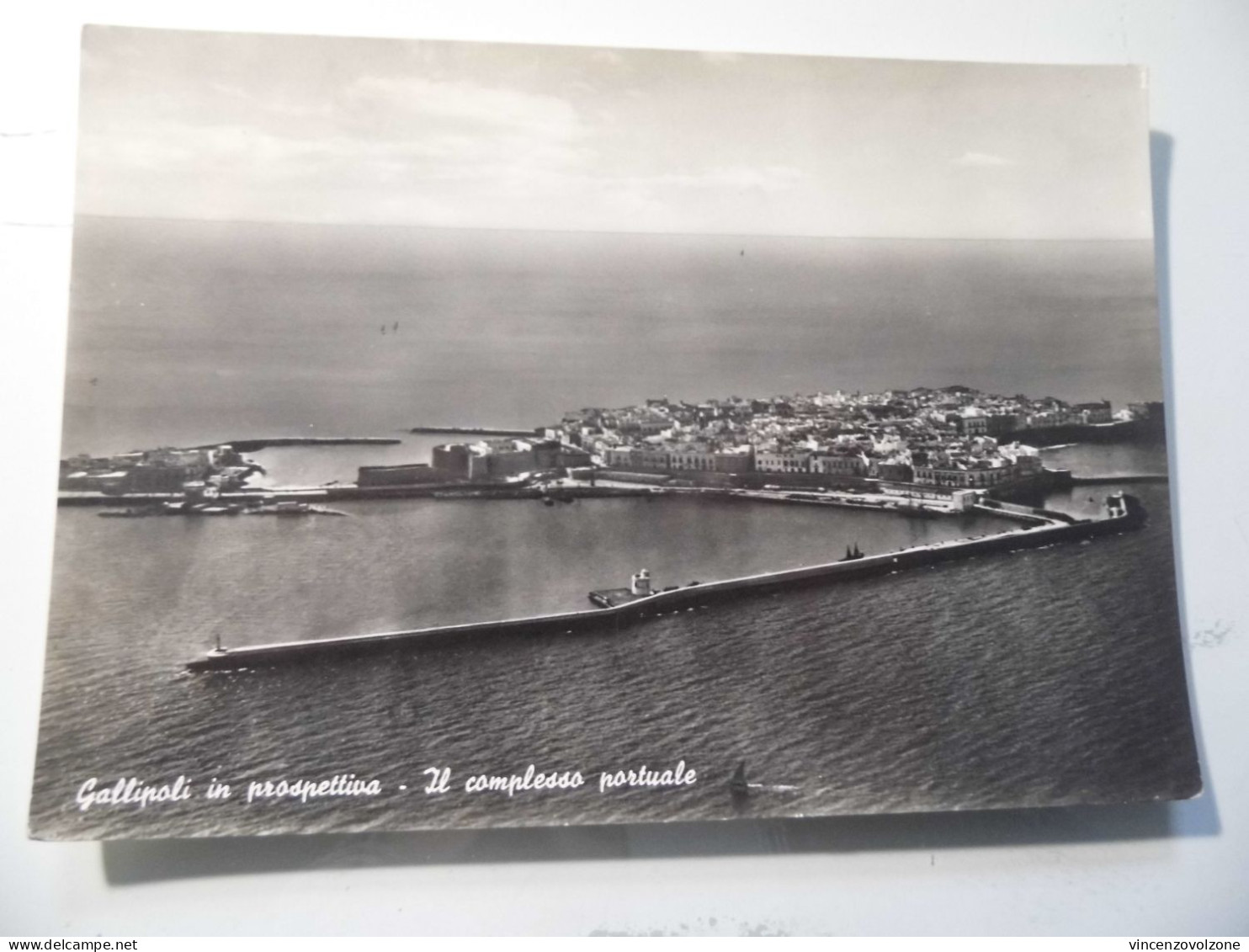 Cartolina Viaggiata "GALLIPOLI Il Complesso Portuale" 1954 - Lecce