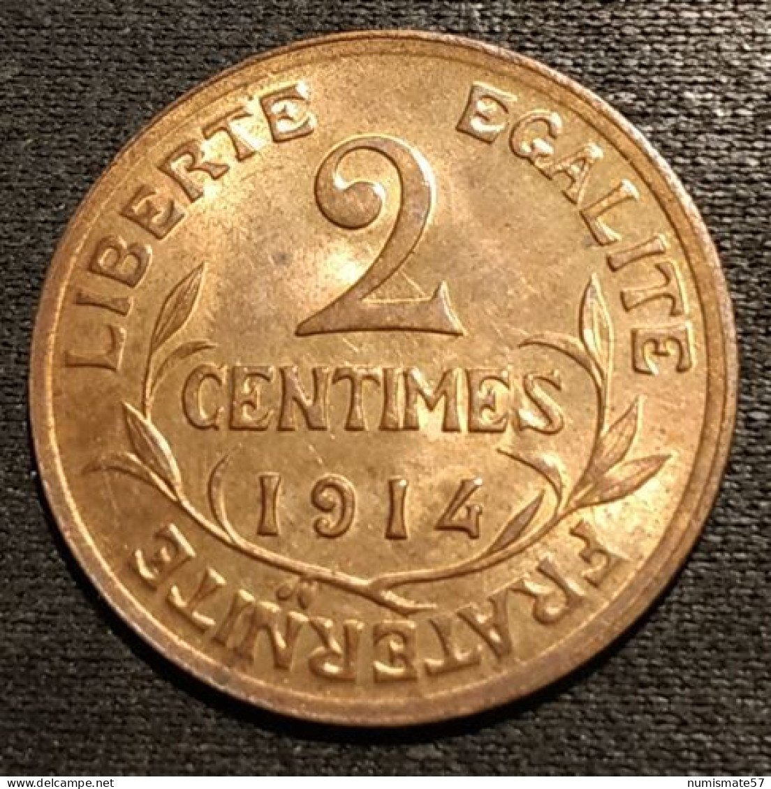 FRANCE - 2 CENTIMES 1914 - Daniel-Dupuis - Gad 107 - KM 841 - 2 Centimes