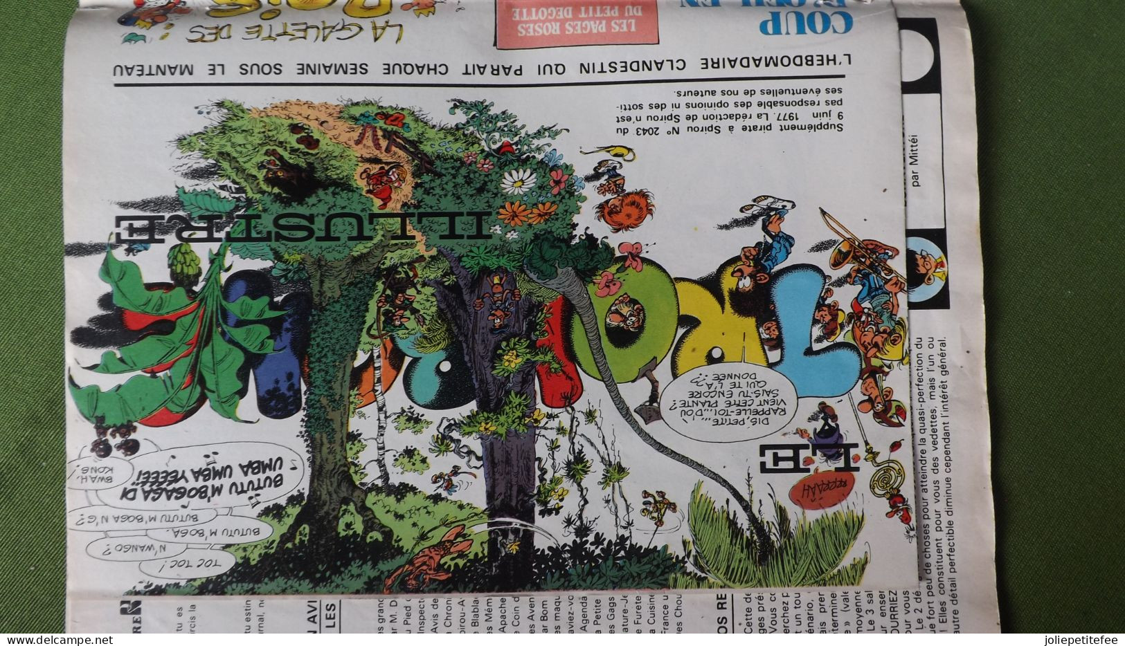 Supplément Spirou.   "TROMBONE ILLUSTRE"  Fascicule Clandestin De Spirou Dessiné Par FRANQUIN .    N°2043    9/6/77. - Spirou Magazine