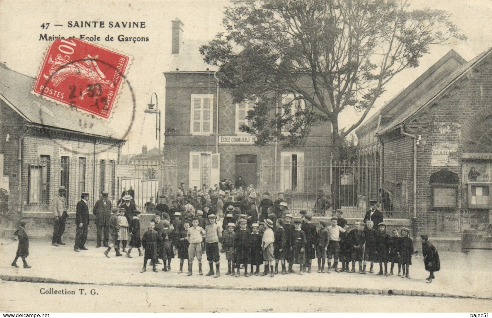 Sainte Savine - Mairie Et école Des Garçons "animés" - Autres & Non Classés