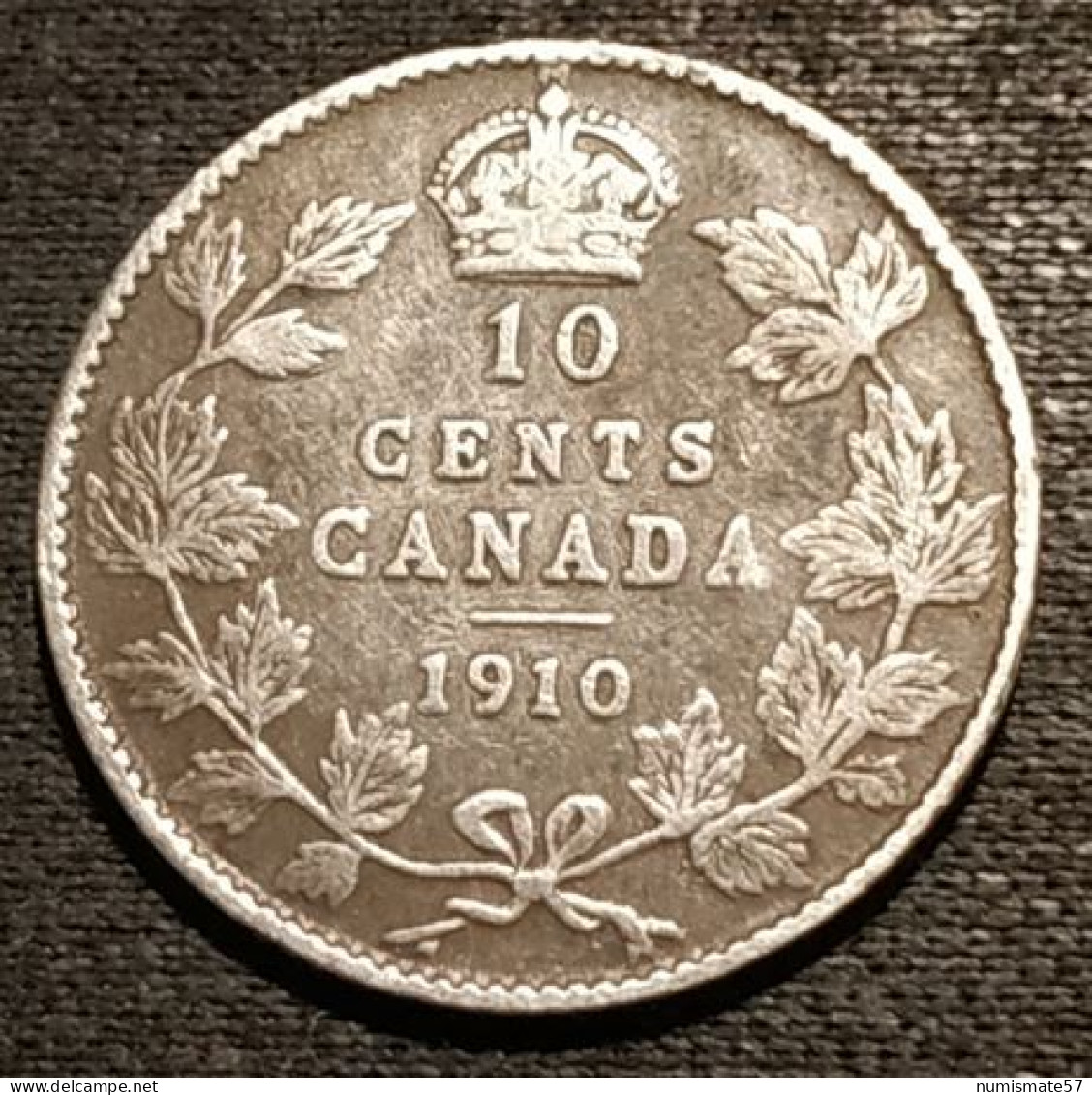 CANADA - 10 CENTS 1910 - Argent - Silver - Edouard VII - KM 10 - Canada