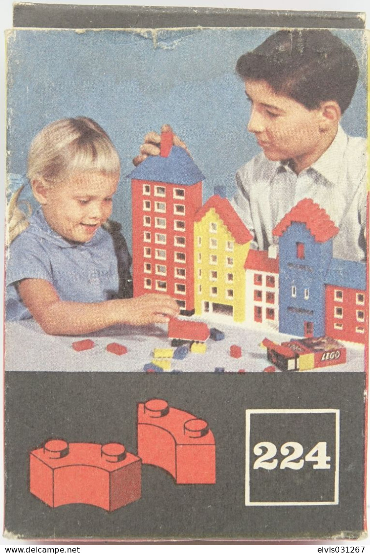 LEGO - 224-3 System 2 X 2 Curved Bricks - Original Lego 1958 - Vintage - Catalogi