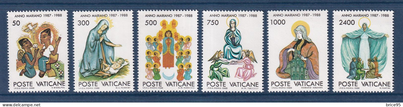 Vatican - YT N° 831 à 836 ** - Neuf Sans Charnière - 1988 - Neufs