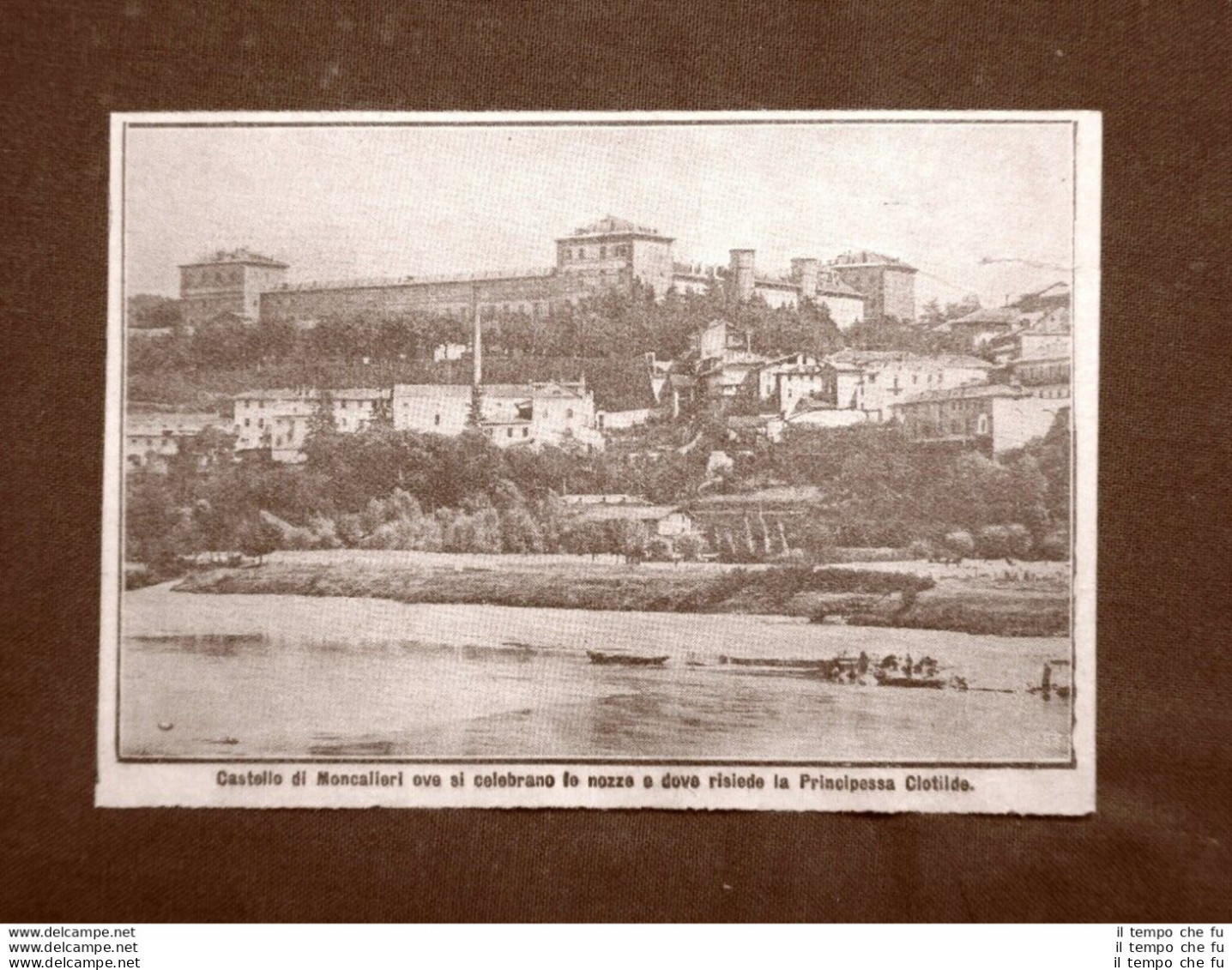 Il Castello Di Moncalieri Nel 1910 Torino Piemonte - Altri & Non Classificati