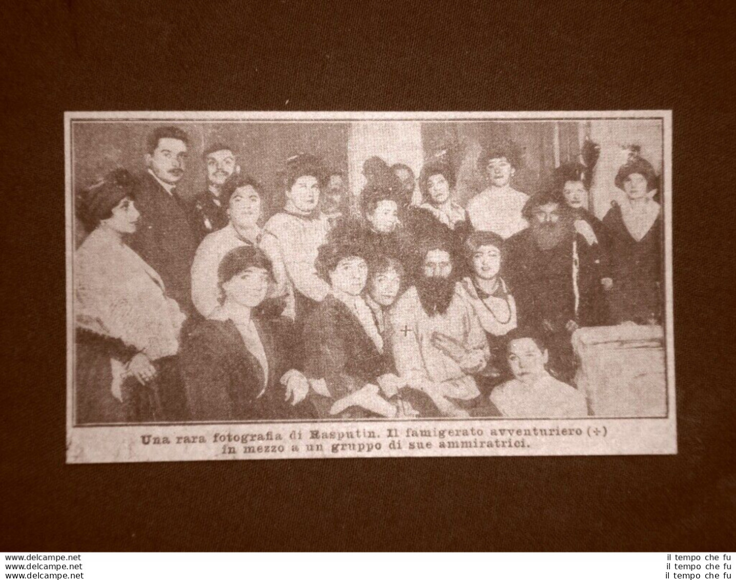 Rara Immagine Di Rasputin Tra Delle Sue Ammiratrici Stampa Del 1915 - Other & Unclassified