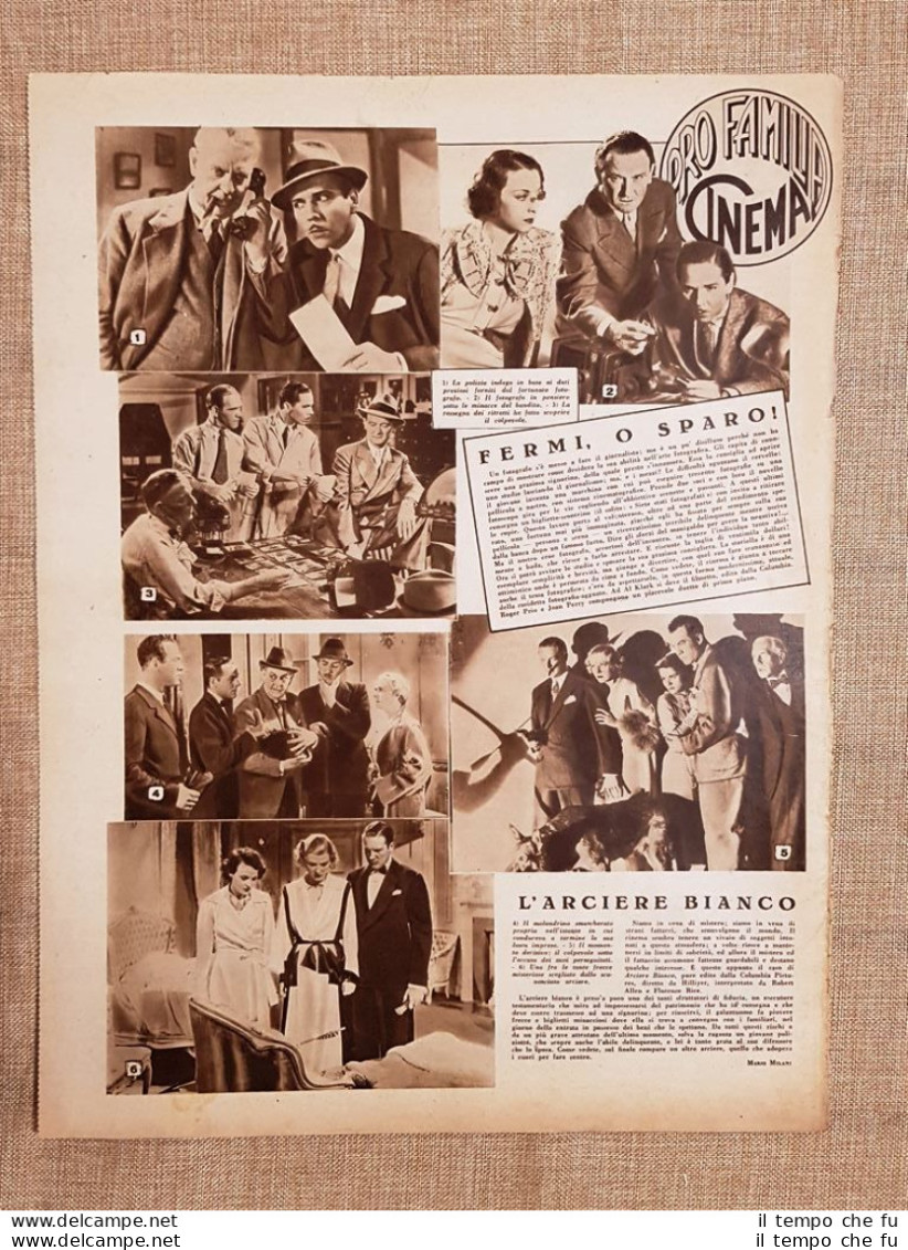 Film Fermi, O Sparo! L'arciere Bianco Illustrazione Di Cinema 1937 - Altri & Non Classificati