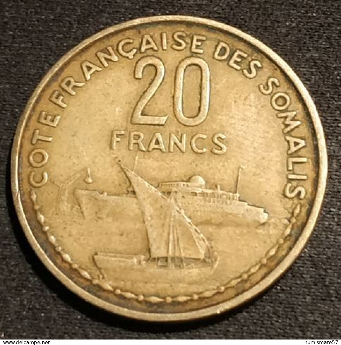 Pas Courant - DJIBOUTI - 20 FRANCS 1965 - KM 12 - COTE FRANÇAISE DES SOMALIS - Dschibuti