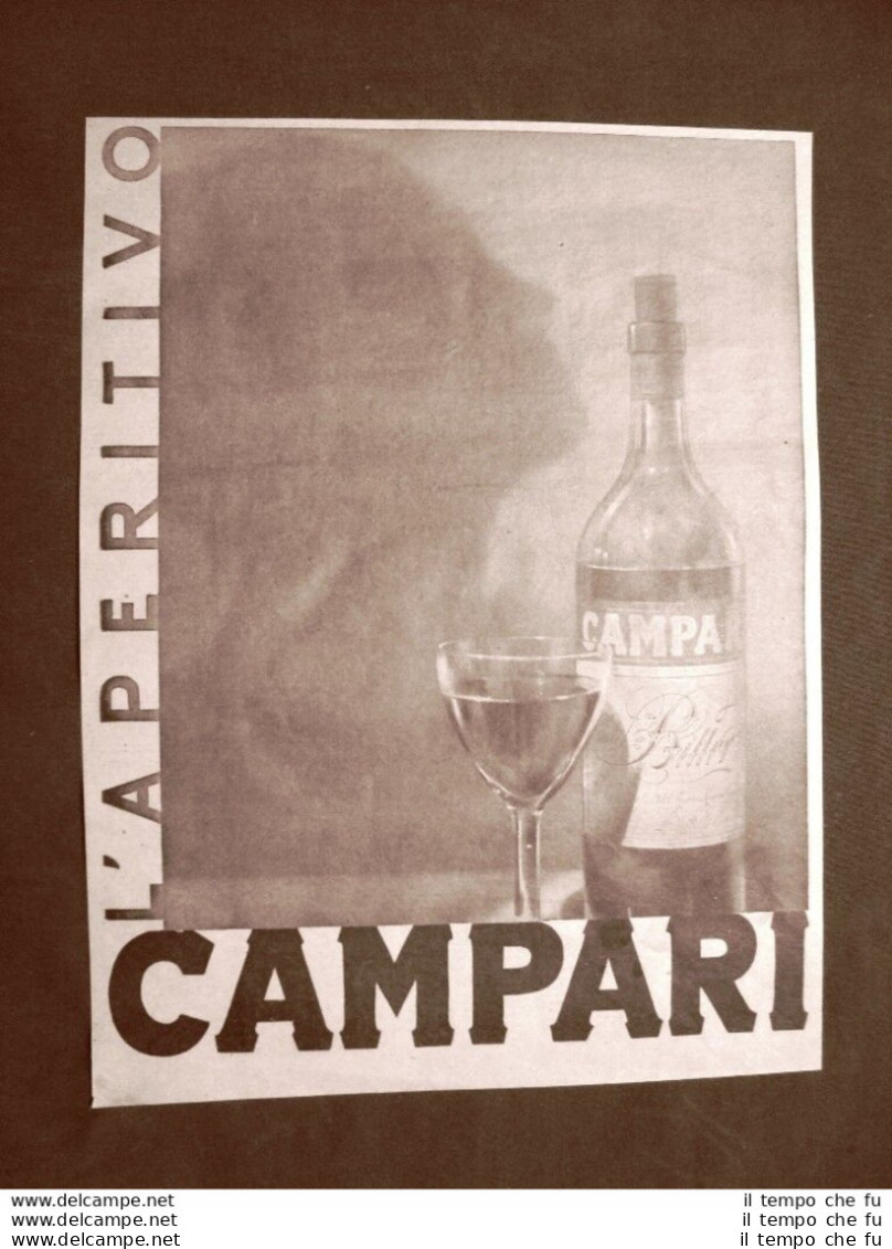 Pubblicità Del 1945 Aperitivo Campari Davide Campari & C. Milano - Autres & Non Classés