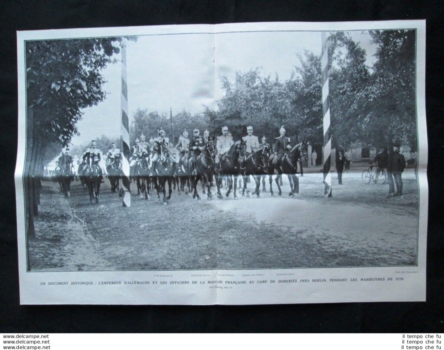 Campo Doberitz: Guglielmo II,Lacroix,Chabaud,Vallières,Cailliot Stampa Del 1905 - Autres & Non Classés