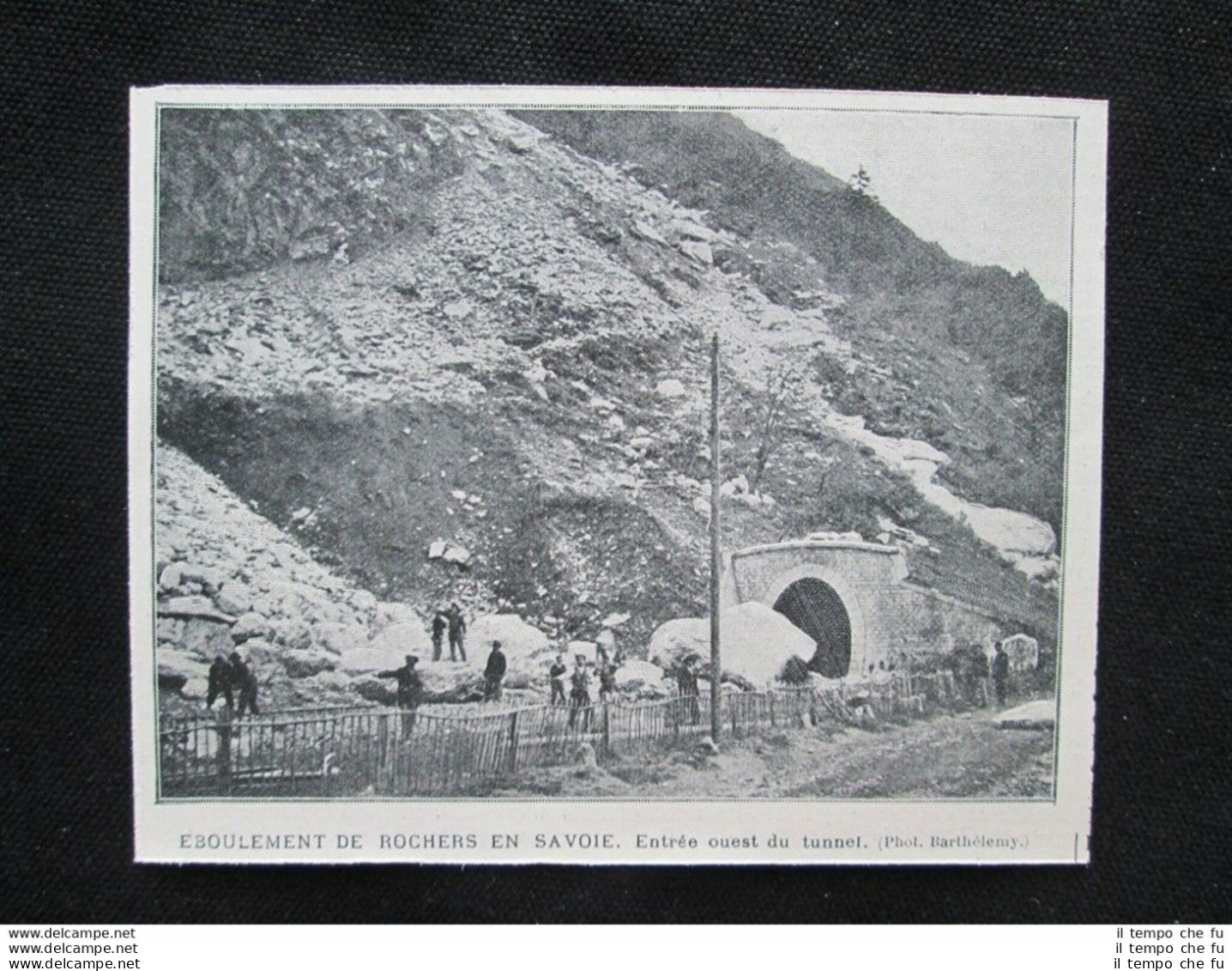 Caduta Massi In Savoia - Ingresso Ovest Del Tunnel Stampa Del 1903 - Autres & Non Classés