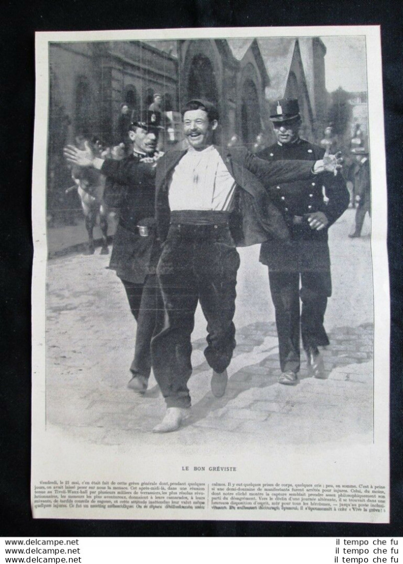 Il Buon Manifestante Stampa Del 1909 - Autres & Non Classés