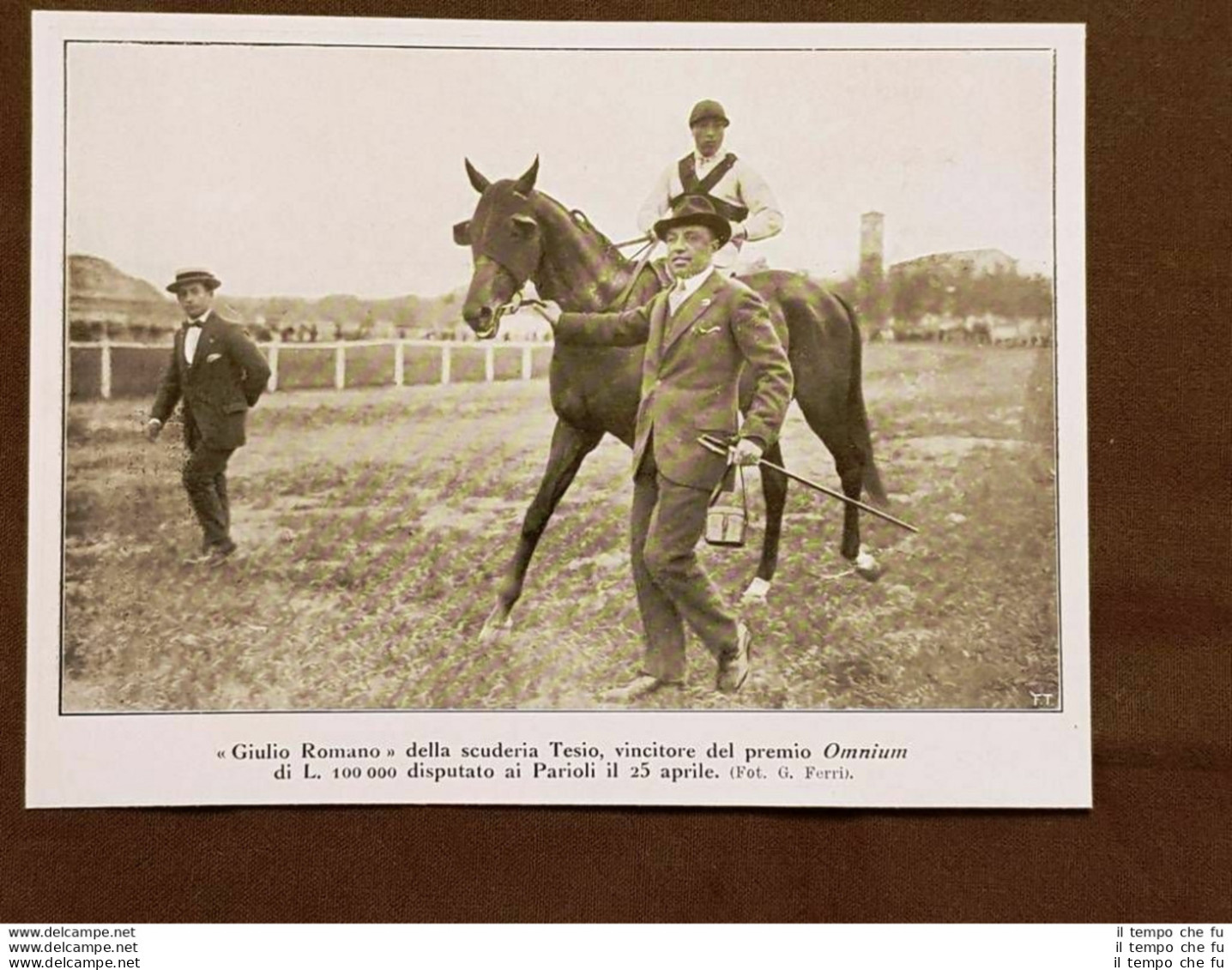 Roma 25 Aprile 1915 Premio Omnium Parioli Cavallo Vincitore Giulio Romano Tesio - Andere & Zonder Classificatie