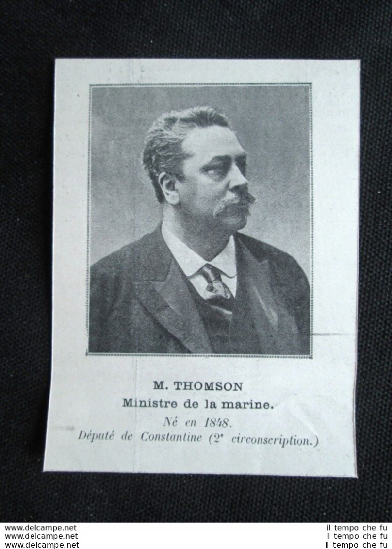 Ministri Francia - Thomson, Ministro Della Marina Stampa Del 1905 - Altri & Non Classificati