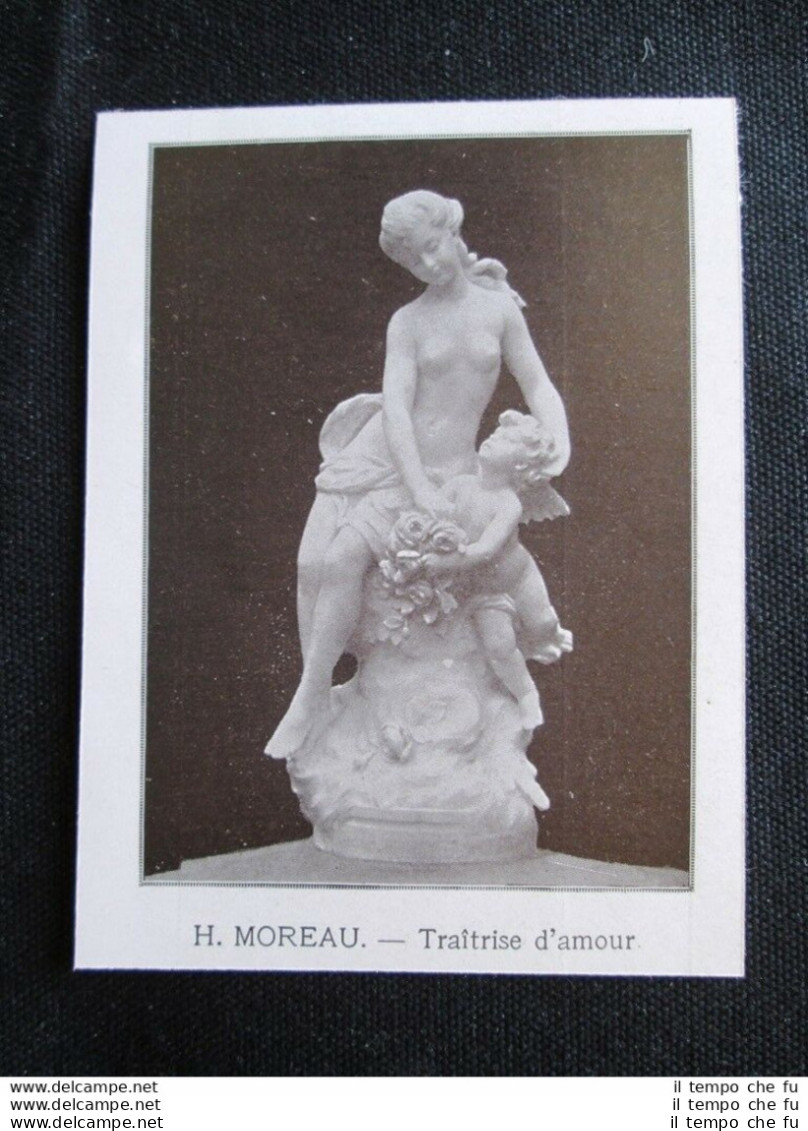 H. Moreau - Tradimento D'amore Stampa Del 1907 - Other & Unclassified