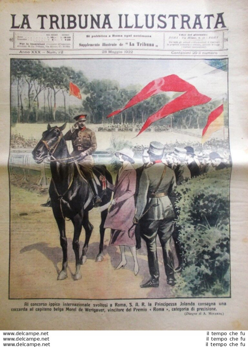 La Tribuna Illustrata 28 Maggio 1922 Amundsen Polo Giolitti Harding Ostia Usa - Autres & Non Classés
