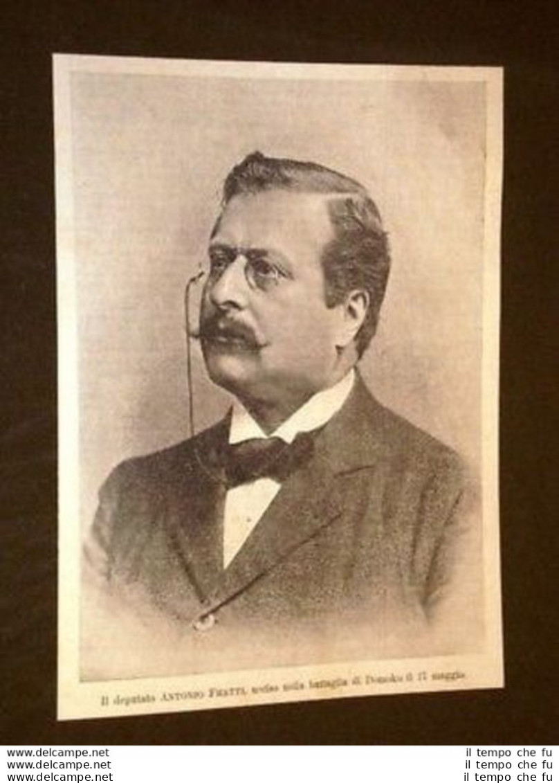 Patriota E Deputato Antonio Fratti Di Forlì - Antes 1900