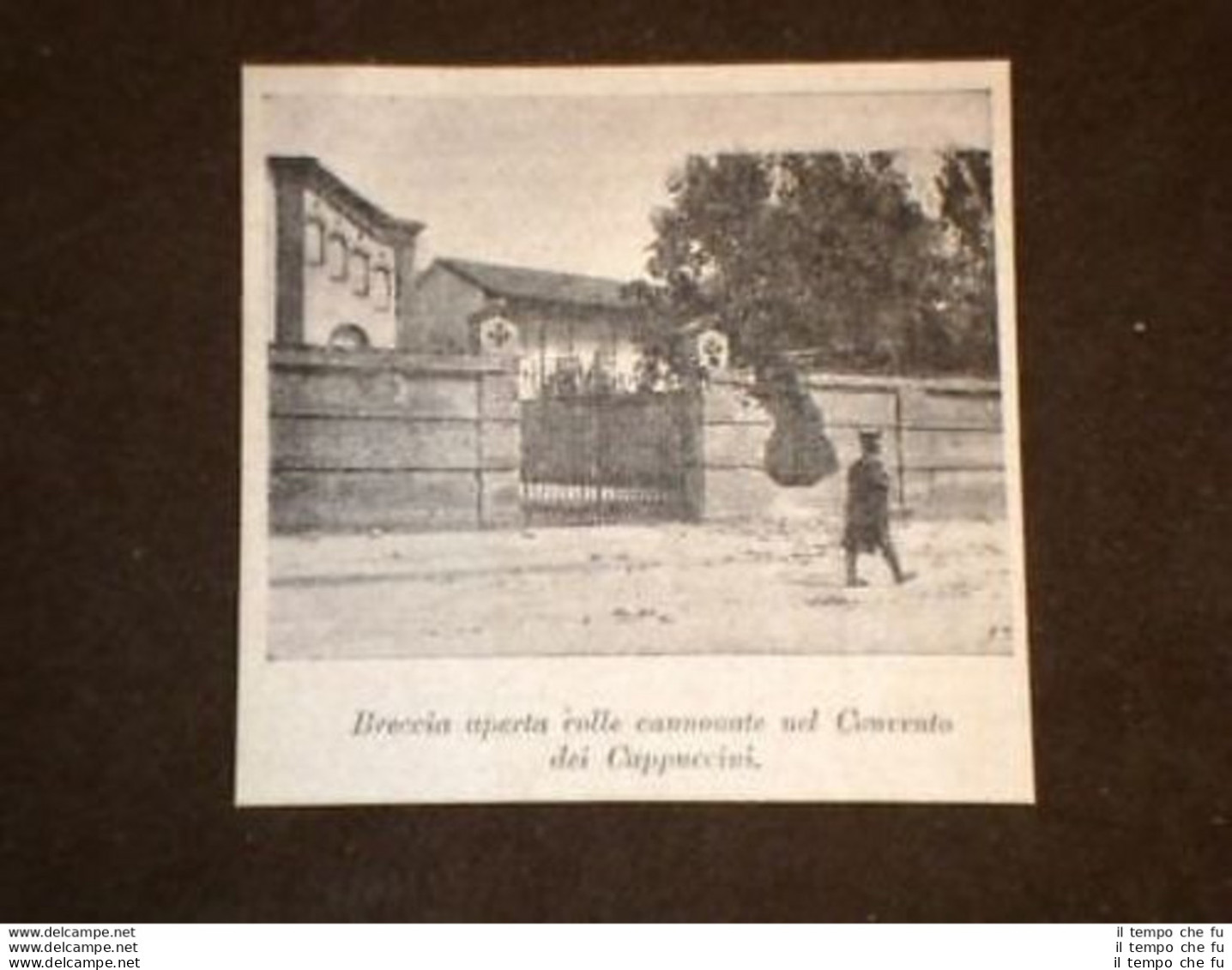 Tumulti Di Milano Breccia Aperta Dalla Cannonate Convento Dei Frati Cappuccini - Avant 1900