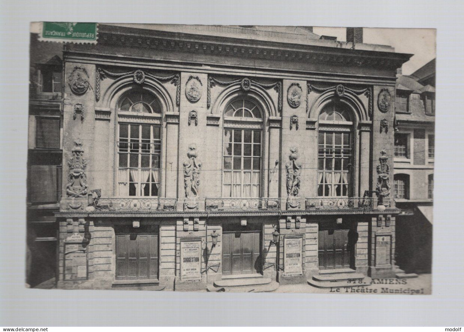 CPA - 80 - Amiens - Le Théâtre Municipal - Circulée En 1909 - Amiens