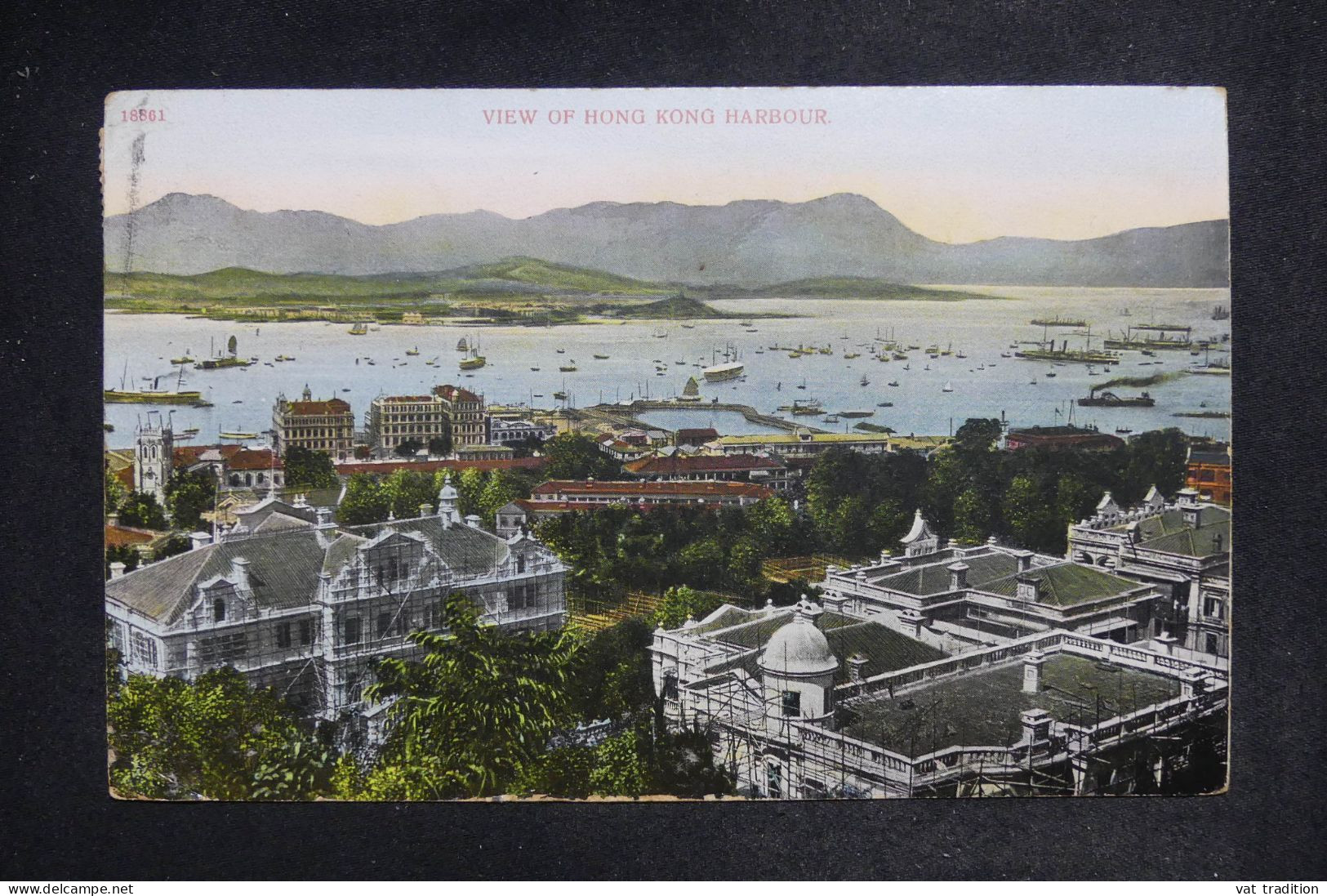 HONG KONG - Carte Postale Pour Saigon En 1910 - L 151932 - Brieven En Documenten