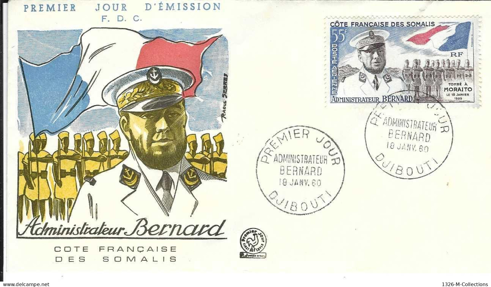 Envellope COTE FRANCAISE DES SOMALIS 1e Jour N° 27 Poste Aerienne Ceres - Covers & Documents