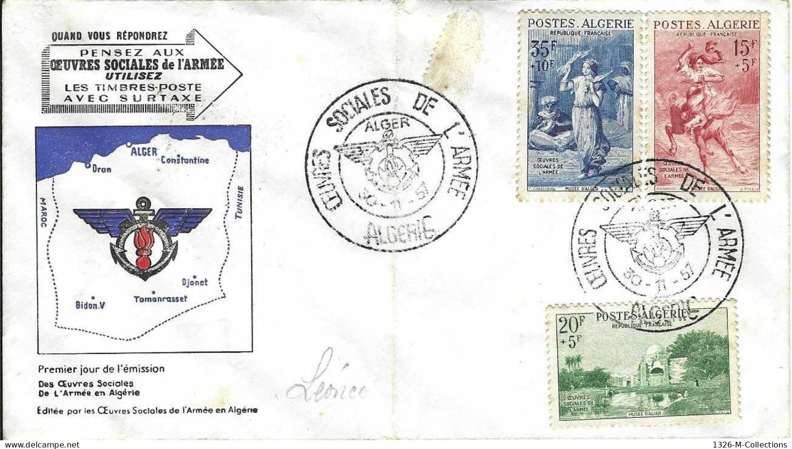 Envellope ALGERIE 1e Jour N° 346 A 348 Ceres - Algérie (1962-...)