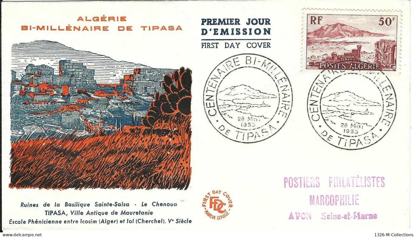 Envellope ALGERIE 1e Jour N° 327 Ceres - Algeria (1962-...)