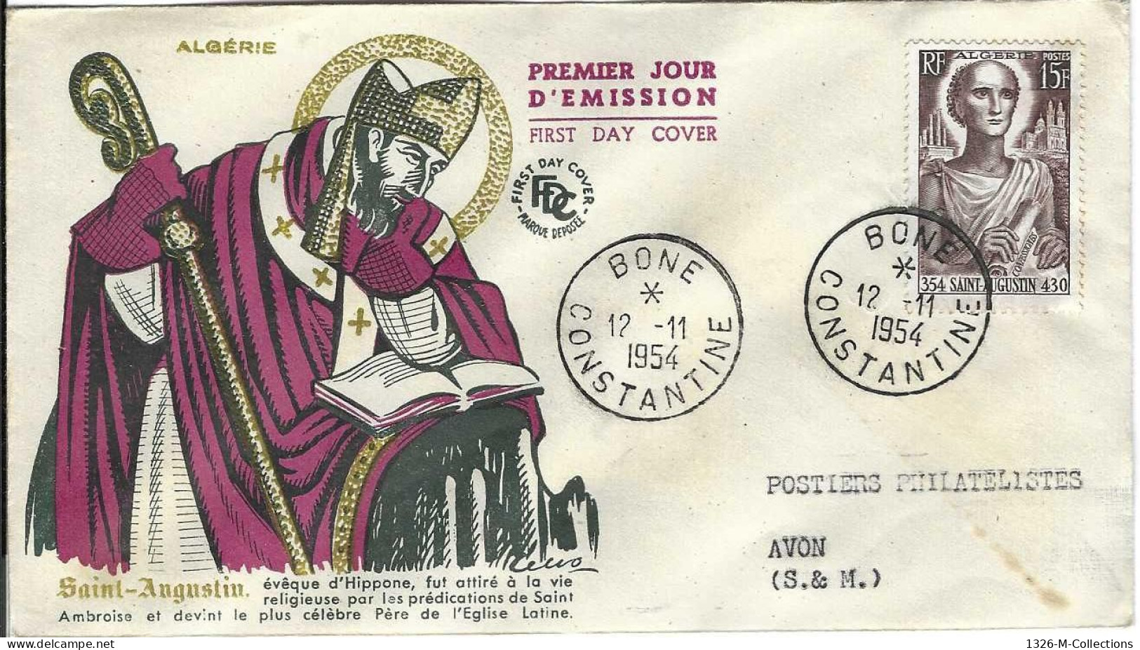 Envellope ALGERIE 1e Jour N° 320 Ceres - Algeria (1962-...)