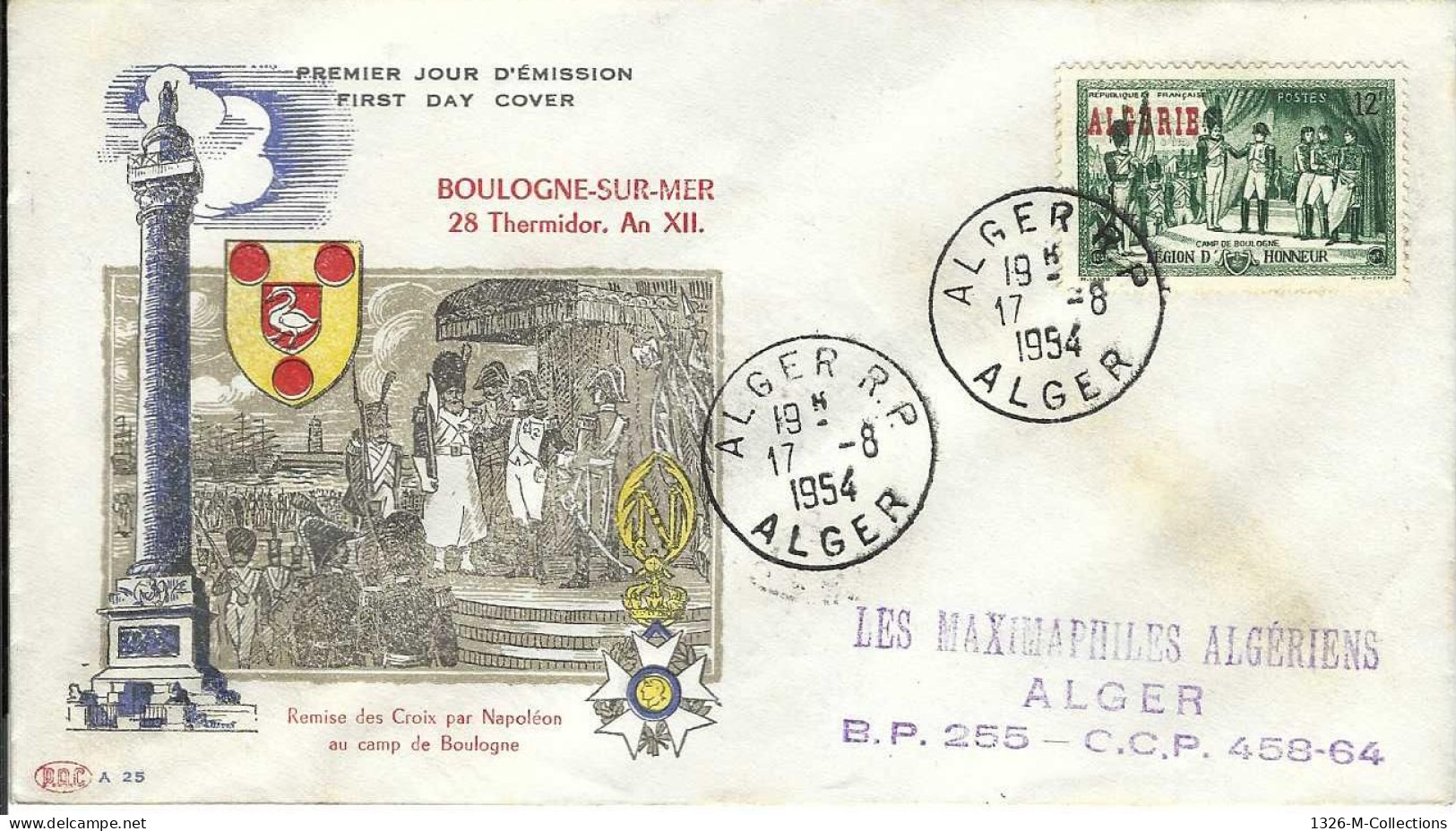 Envellope ALGERIE 1e Jour N° 178 Paire - 315 Ceres - Algérie (1962-...)