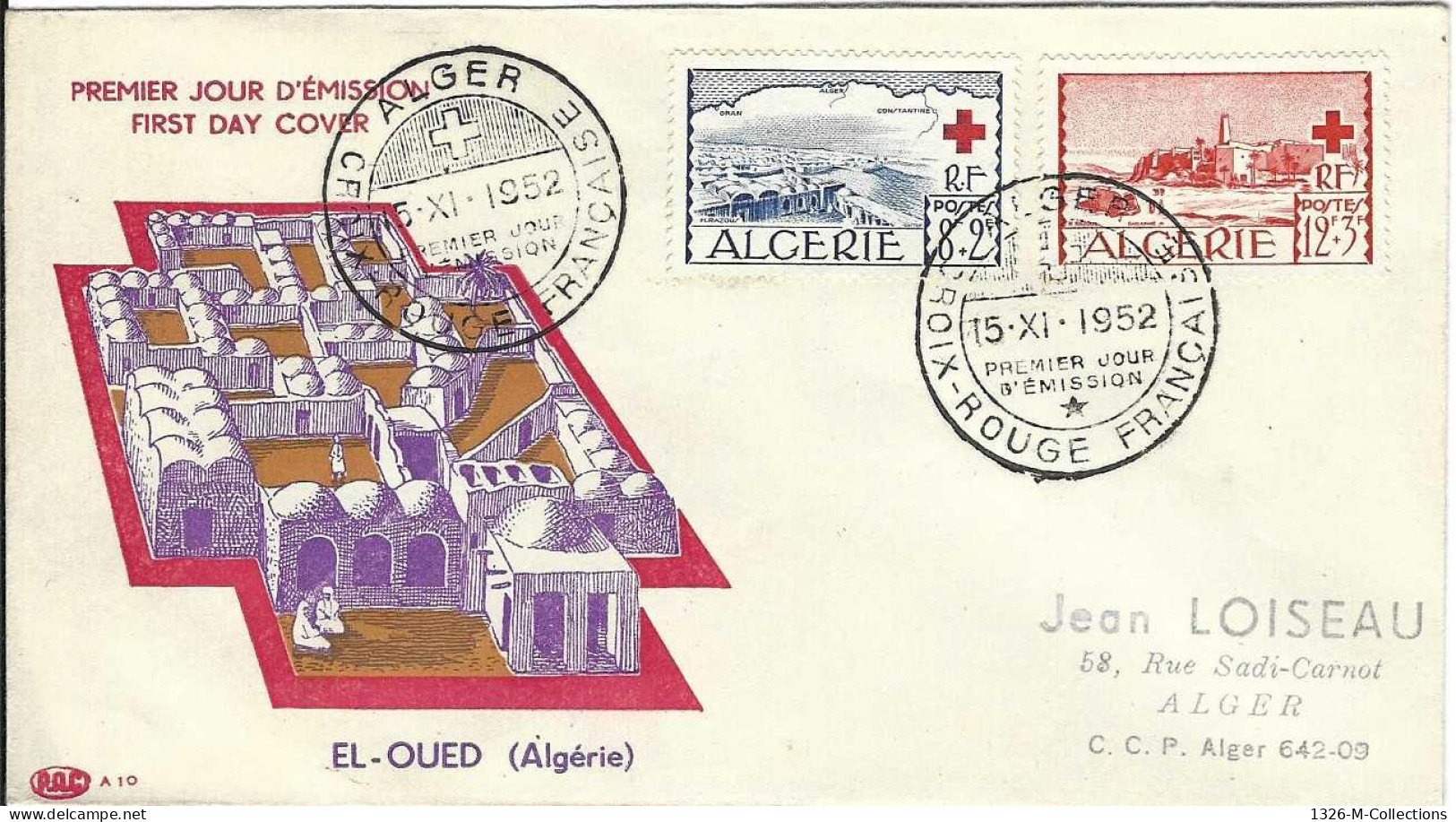 Envellope ALGERIE 1e Jour N° 300 - 301 Ceres - Algérie (1962-...)