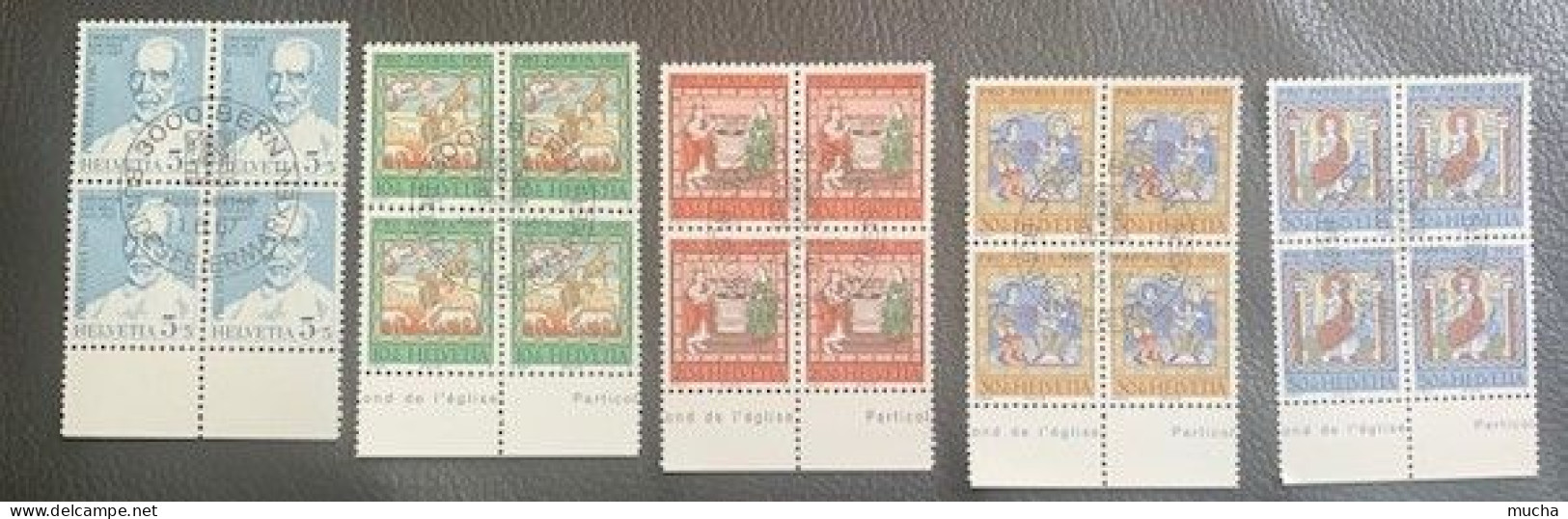 20346 - Pro Patria 1965 -1975  Blocs De 4 ° Oblitérés - Gebraucht