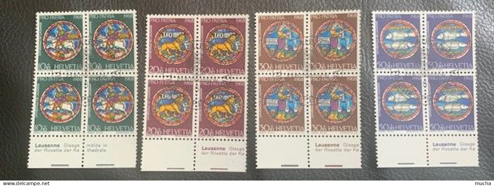 20346 - Pro Patria 1965 -1975  Blocs De 4 ° Oblitérés - Used Stamps