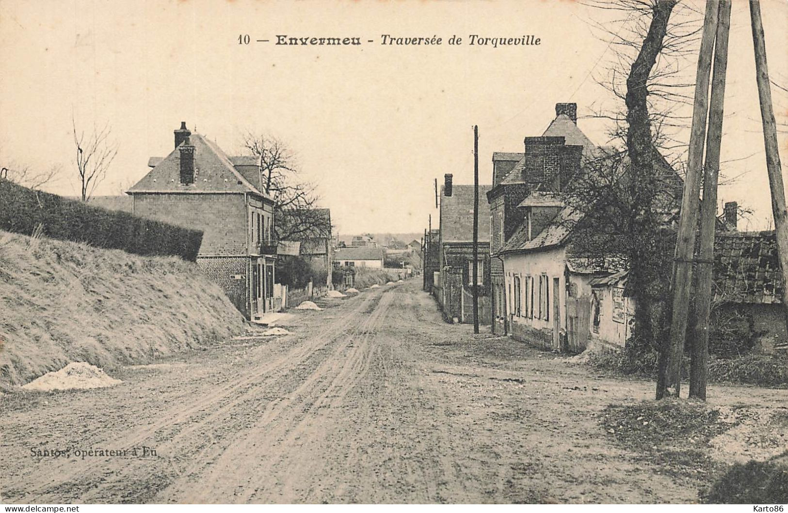 Envermeu * Route , Traversée Du Faubourg De Torqueville - Envermeu