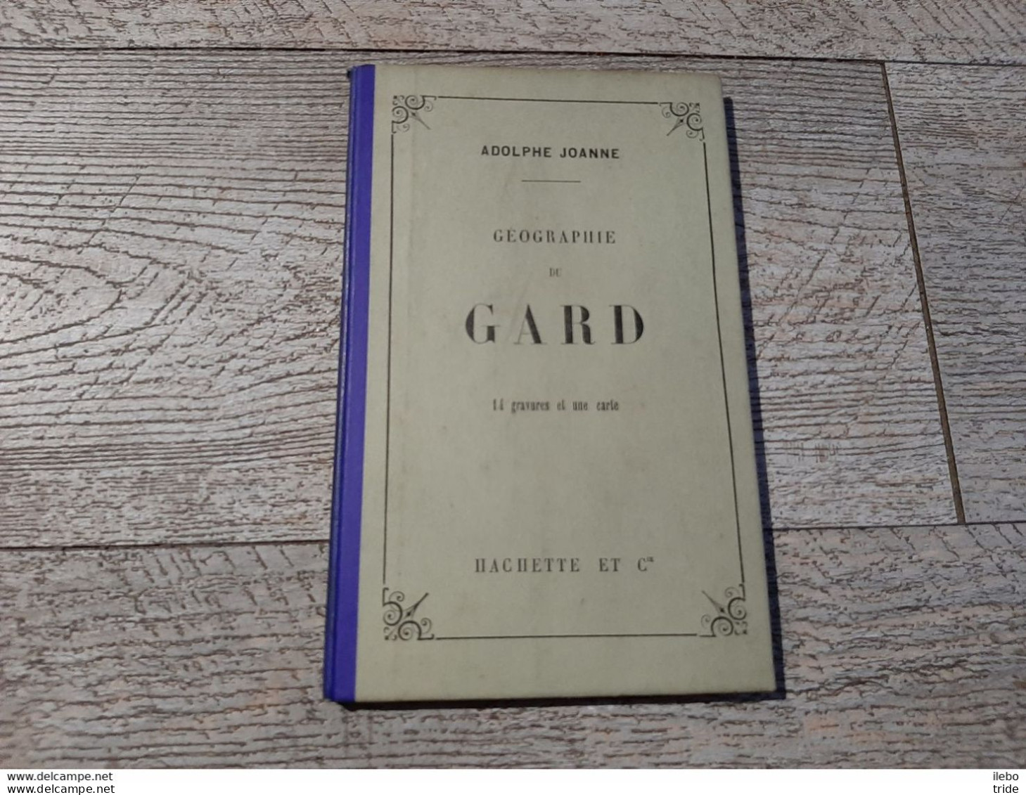 Guide Joanne Géographie Du Gard 1896 Gravures Carte Complet - Geografia