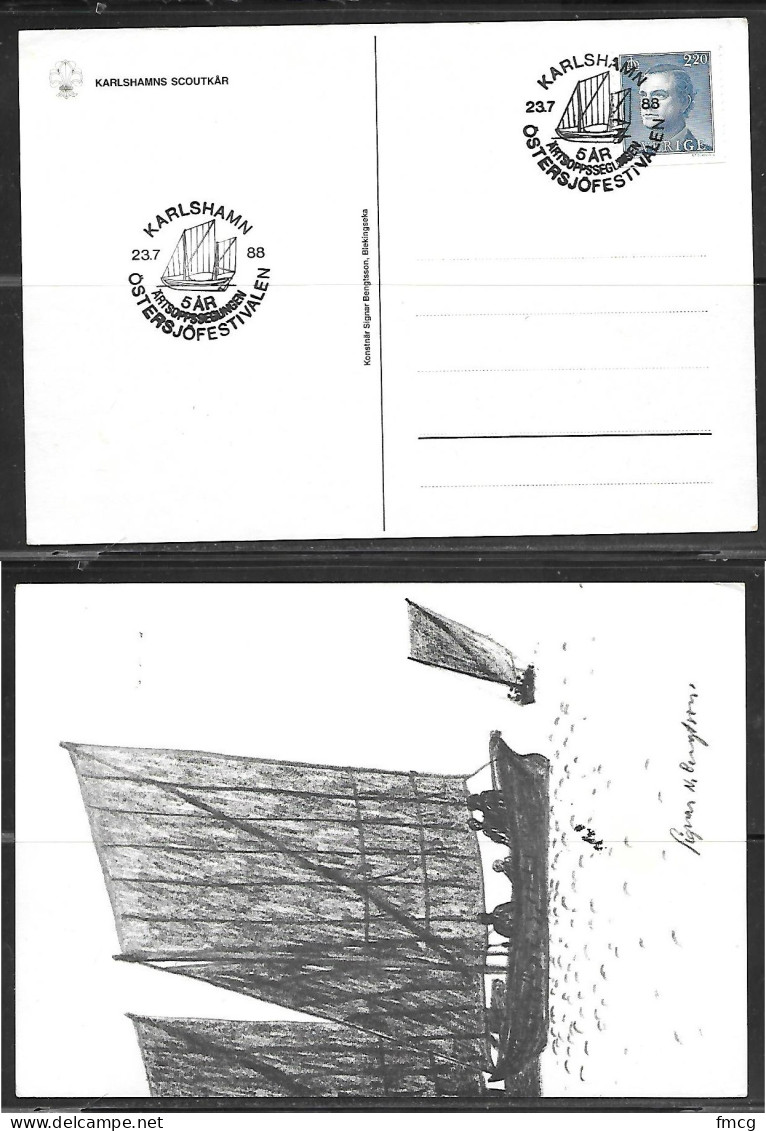 1988 Karlshamn (23.7) Ostersjofestivalen Cancel - Briefe U. Dokumente