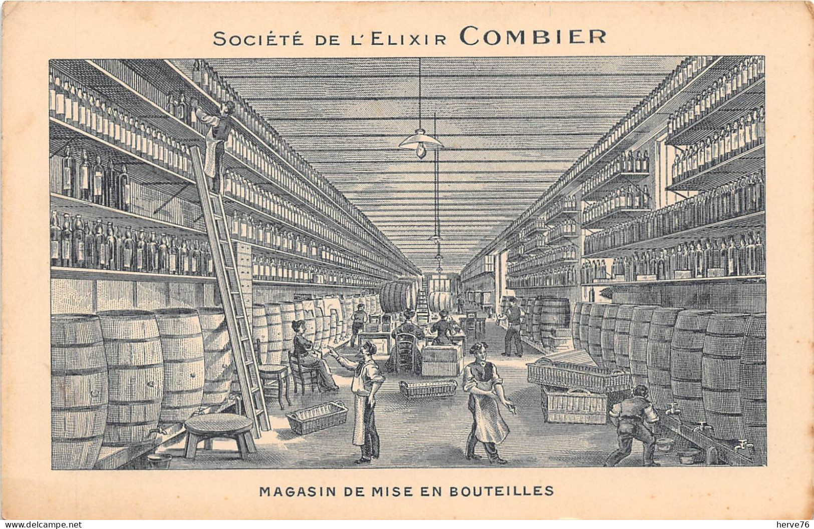 SAUMUR - Société De L'Elixir COMBIER - Magasin De Mise En Bouteilles - Publicité - Illustrateur - Saumur