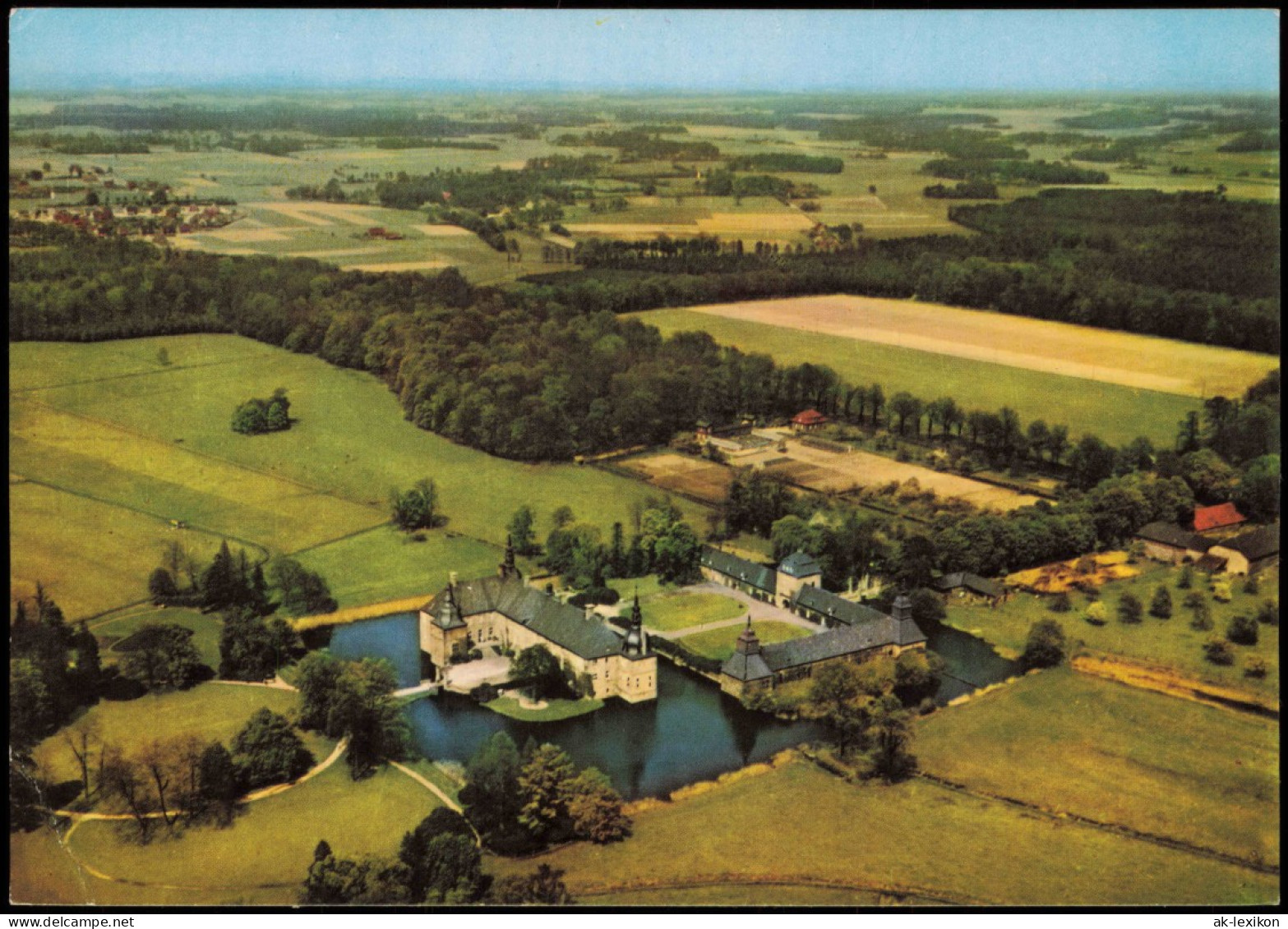 Ansichtskarte Dorsten Schloss Lembeck Vom Flugzeug Aus, Luftaufnahme 1972 - Dorsten